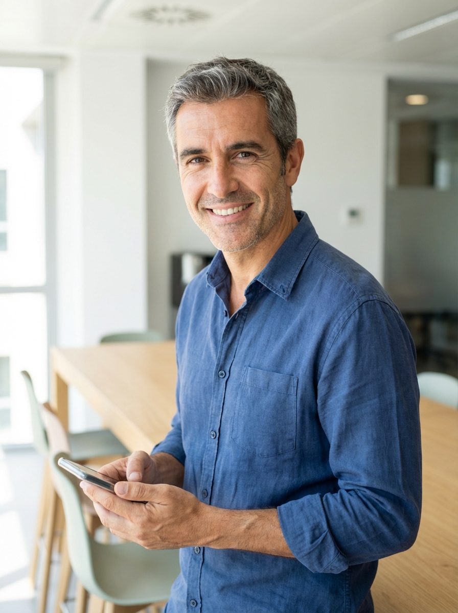 Empleado con energia